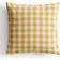 H&M Gingham Checked Cotton 50x50 Cushion Cover Yellow, White (50x50cm)