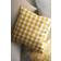 H&M Gingham Checked Cotton 50x50 Cushion Cover Yellow, White (50x50cm)