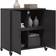 vidaXL 68.5x39x72cm Black Sideboard 68x72cm