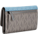 Michael Kors Jet Set Travel Signature Logo Tri Fold Wallet - Lt Sky Mlt