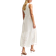 New Look Rib Racerback Broderie Anglaise Embroidered Midi Dress - White