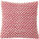 Dunelm Jersey Bobble Square Cushion Complete Decoration Pillows White, Red (43x43cm)