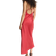 H&M Tie Detail Maxi Dress - Bright Red