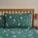 Dunelm Elicia Floral Polycotton & Pillowcase Set Duvet Cover Green (200x200cm)