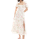 New Look Puff Sleeve Milkmaid Midi Dress - White
