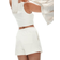 H&M Washed Cotton Sweatshorts - Cream