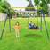Costway Kids Outdoor Swing Set with 2 Swings