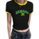 Shein Sport Tight Round Neck Short Shoulder Jamaica Letter Print Crop TShirt