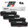 Eurotone W2030A -W2031A -W2032A -W2033A 415A toner compatible for HP Color Laserjet Pro M479dw MFP M479fdw M479dn M479; HP Color Laserjet Pro M454dn M454dw M454 (4 multi-pack set)
