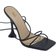 Shein Hauture Women Shoes Cross Ankle Strap Open Toe Stiletto - Black