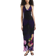 River Island Floral Halter Neck Tie Maxi Dress - Purple
