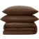 Dunelm Soft & Cosy Cotton Duvet Cover Brown (220x230cm)