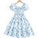 Shein Tween Girl Floral Print Puff Sleeve Dress