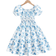 Shein Tween Girl Floral Print Puff Sleeve Dress