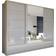 Brayden Studio Bayardo 3 Door Gray Wardrobe 253x220cm