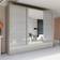 Brayden Studio Bayardo 3 Door Gray Wardrobe 253x220cm