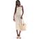 Pull&Bear Knitted Striped Textured Bandeau Dress - Sand