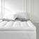 Snuggledown Luxurious Hotel 10cm Topper Extra Thick Plush Comfort Mattress Cover White
