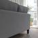 IKEA Ekholma 3er-Sofa Hakebo Dark Grey Sofa 207cm 3-Sitzer