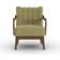 Dunelm Delilah Scallop Green Armchair 83cm