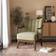 Dunelm Delilah Scallop Green Armchair 83cm