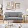 Yaheetech color 2 Seater Upholstered Light Sofa 143.5cm 2 Seater