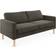 Dunelm Jacob Corduroy Charcoal Sofa 180cm 3 Seater