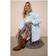 Yours Long Sleeve Denim Shirt - Light Blue