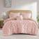 510 Design Bailey Diamond Pucker Bedspread Pink (228.6x228.6cm)