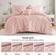 510 Design Bailey Diamond Pucker Bedspread Pink (228.6x228.6cm)
