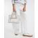 River Island Webbing Handle Monogram Tote Bag - Cream