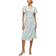 Vila Vilovie Short Sleeved Wrap Dress - Kentucky Blue