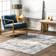 Rugs Usa Patty Washable Rainy Days 8'10" x 12" Rug Blue, Multicolor 106x144"