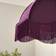 Dunelm Carmona Fringed Aubergine Shade ∅ 45.5cm