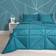 OHS Geo Duvet Cover Blue (198x198cm)