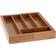 Excellent Houseware Adjustable Bamboo Besteckkasten