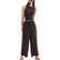 H&M Cropped Pull-On Trousers - Dark Brown
