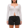 Abercrombie & Fitch Curve Love Mid Rise A Line Short - Black