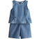 H&M 2-Delat Set Med Denimlook - Blå