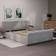 Lark Manor Caceres Bed Light Grey 5' 158x225cm