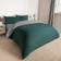 OHS Brentfords Reversible Set Teal Grey Duvet Cover Grey, Green (135x200cm)