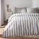 OHS Stripe Frill Set Double Duvet Cover Green (200x200cm)