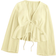 Shein Soleia holiday casual plain blouse with V-neck, puff sleeves and wide hem