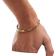 ASOS DESIGN Bamboo Detail Cuff Bracelet - Gold