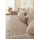Shein Warm Plush Cushion 1pc Loose Sofa Cover Beige (70x70cm)