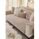 Shein Warm Plush Cushion 1pc Loose Sofa Cover Beige (70x70cm)