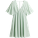 H&M V Neck Chiffon Dress - Light Green