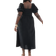 New Look Curve Milkmaid Puff Sleeve Midi Dress - Black