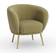 Dunelm Bella Velvet Cocktail Armchair 74cm