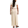 New Look Linen Blend Bias Cut Midi Skirt - Stone